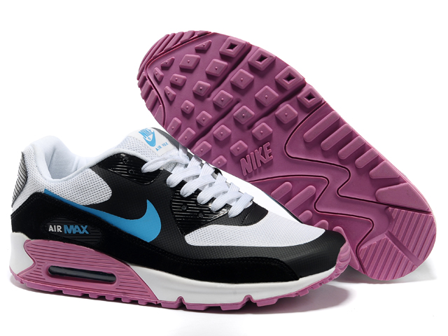 Nike Air Max Shoes Womens Black/White/Blue Online